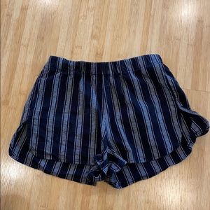 brandy melville black stripped shorts